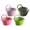 4Pcs Plastic Kitchen Woven Basket Assorted Color Hanging Storage 7