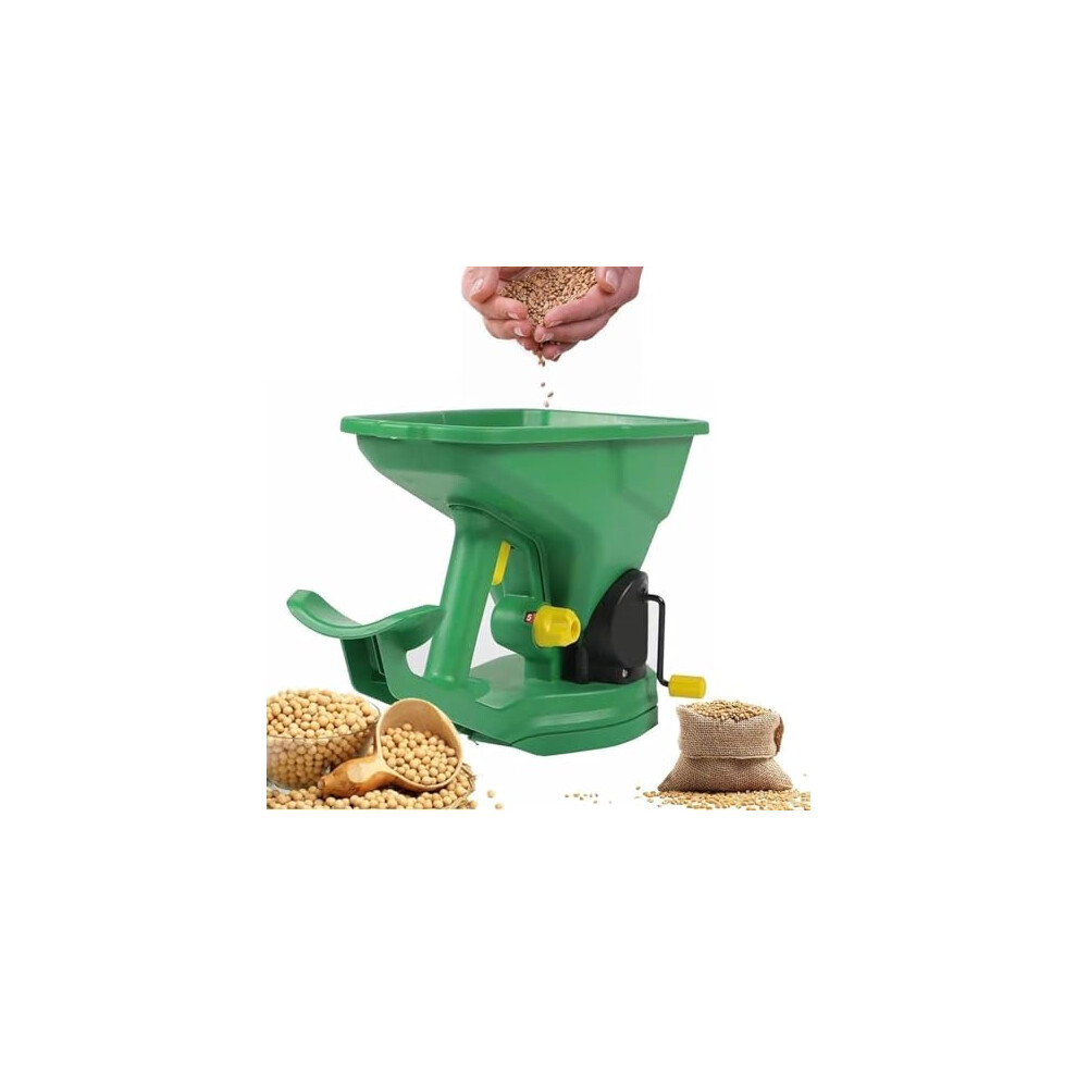 Portable Rotary Lawn Spreader Handheld Grass Seed Spreader With 5 Gear Seed Adjustment 1.5L Capacity For Gardens-image-OPC-PKRW962-NEW