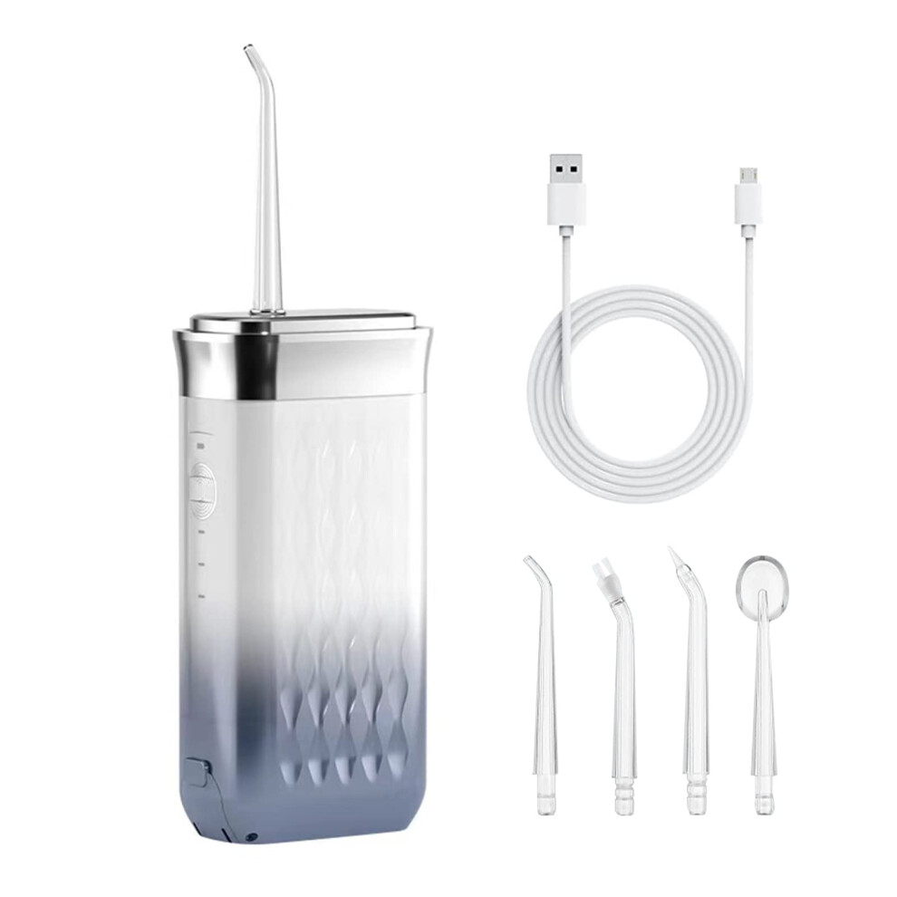 Cordless Water Flosser Oral Irrigator With 3 Modes 4 Jet Tips IPX7 Waterproof Travel Teeth Cleaner Braces Implants