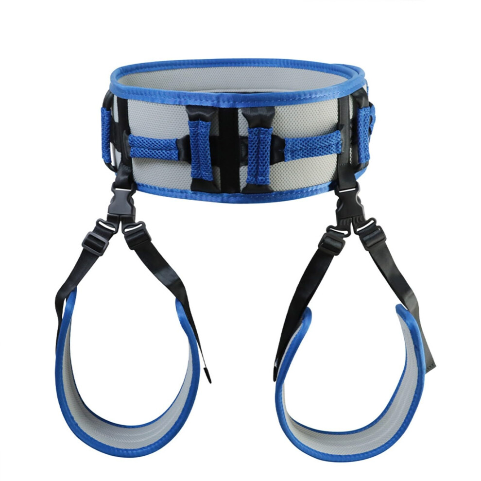 Transfer Belt With Leg Loops And 10 Padded Handles, Medical Gait Belt With Quick Release Buckle For Elderly Mobility Aid