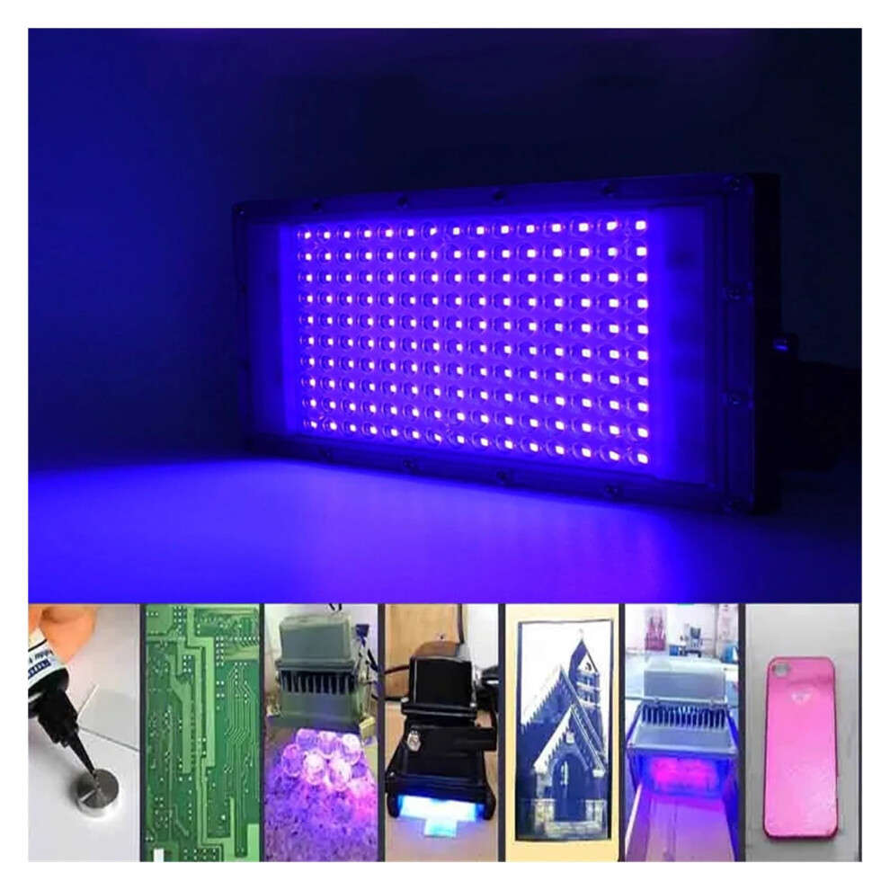 Led Dual Wavelength Uv Curing Lamp 365Nm 395Nm 100W For Uv Glue Curing Resin Diy Shadowless Black/Light 9084446113778