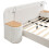 4ft6 Double Upholstered Bed with Nightstands,Beige 8