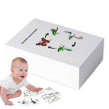 Educational Life Cycle Toy Learning &amp; Educational Toys for Science Activities Flexible Animal Figures Matching Game Portable
