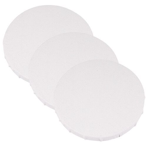 4St Schilderpanelen Rond Wit Voor Hobby En