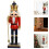 wooden nutcracker ornament xmas puppet decor christmas statue 8