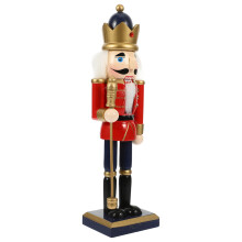 wooden nutcracker ornament xmas puppet decor christmas statue