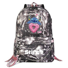 (5) Lilo and Stitch Backpack with USB Port, Canvas Book bag Rucksack for Students, School Bag for Boys/Girls, Travel Mochilas High Quality