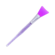 silicone facial mask brush with purple crystal rod for face diy use