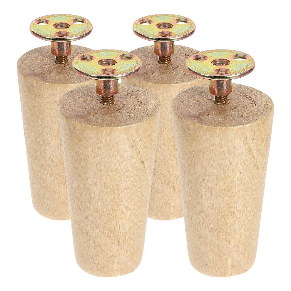 4Pcs Wooden Tapered Furniture Legs With Screws For Diy Use 3302254660311
