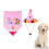 Ein Set Hundehaube Für Pink Speichelhandtuch 7