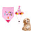 Ein Set Hundehaube Für Pink Speichelhandtuch 9