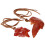 2pcs car hanging pendant chicken shape rearview mirror charm 6