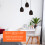 1Pc Industrial Style Ceiling Light Iron Geometric Art Lamp 7