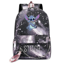 (9) Stitch Kawaii Boys Girls Kids School Book Bags | Women USB Chain Backpack | Canvas Men Laptop Bagpack | Packsack Bookbag High Quality