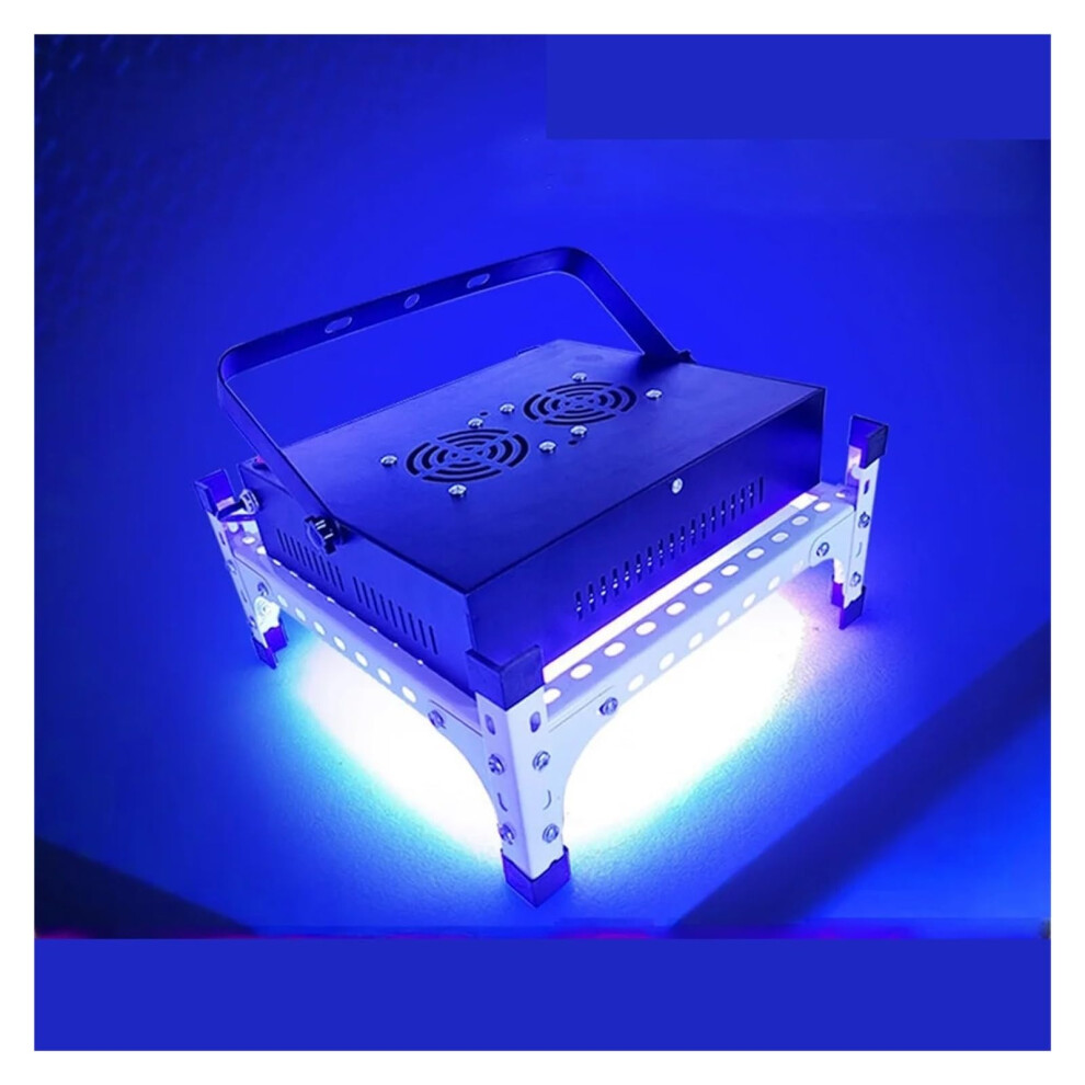 Air-Cooled Uv Resin Curing Lamp 395Nm 800W, 365Nm/405Nm Shadowless Glue, Efficient Heat Dissipation Purple/Light 9393856004430