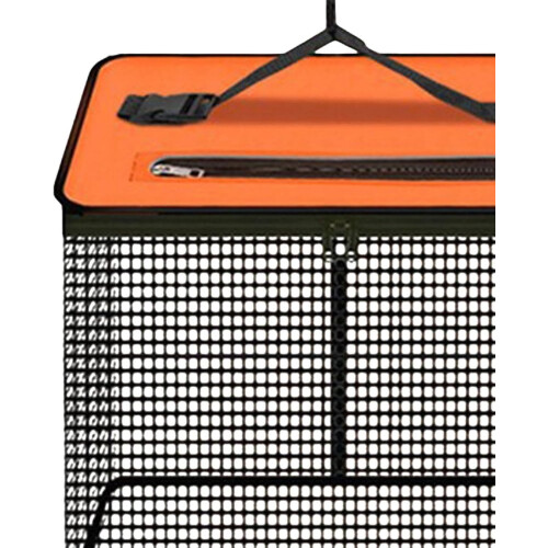 Float Fish Basket Folding Quick-Dry Minnows Protection Net Portable Minnows Keeper 2