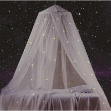 Bed Canopy with Fluorescent Stars Glow In Dark,present for Boys/girls