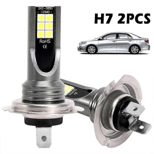 2x H7 Led Headlight Xenon Hi/low Beam Kit Replace Bulbs 6000k Canbus Tw