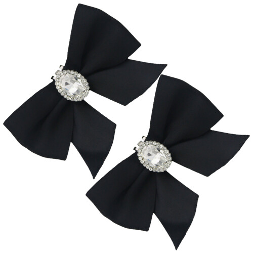 Shoe Lace Charm Elegant Shoe Accessories Black 2pcs 2