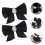 Shoe Lace Charm Elegant Shoe Accessories Black 2pcs 4