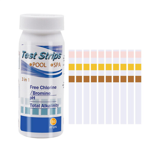 Hot Tub Test Strips PH And Total Alkalinity - Pool Water Testing Kit For Hot Tubs, Pools, Spas, Multi-Functional Strips