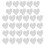 100Pcs Clear Silicone Heart Earring Backs Durable Earring Accessories 1