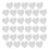 100Pcs Clear Silicone Heart Earring Backs Durable Earring Accessories 10