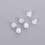 100Pcs Clear Silicone Heart Earring Backs Durable Earring Accessories 8
