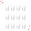 30Pcs Clear Ice Cream Cups Dessert Pudding Holders 8