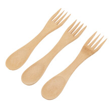 5- . Holz-Kindergeschirr mit 2-in-1 Löffel/Gabel, für Kinder (khaki)