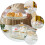 ceramic cake plate with lid white 1pc 5