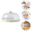 ceramic cake plate with lid white 1pc 6