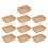 20 pcs food boxes with lids, brown potato chip containers 5
