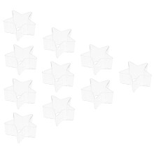 10St Plastic Waxkaarsenhouders Voor DIY Kaarsen Diverse Kleuren