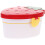 strawberry shaped leakproof plastic lunch box double layer for kids 1