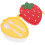strawberry shaped leakproof plastic lunch box double layer for kids 9