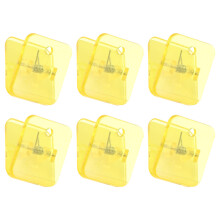 6pcs clear wall-mounted dog potty pad clips for indoor outdoor use