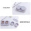 1pc Portable Lens Case Electric Cleaner Lens Container (Grey) 8