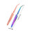 2 pcs angled tip nail shaping tweezers for false nails manicure tools 2