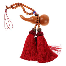 lucky gourd feng shui pendant with tassel for car decoration