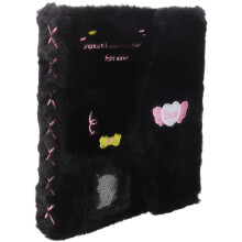 fluffy photocard binder with plush cover for photos cards tickets