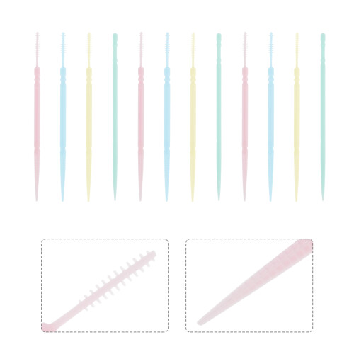 1 set interdental brushes toothpicks with case 2
