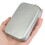 24pcs mini rectangular empty tins silver portable storage containers 5