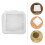 20Pcs Practical Bathroom Sink Drain Stickers with Strong Adhesion 2