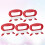 5pcs 100m reel with grip wheel winder handle tool 10