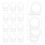 12pcs silicone baby pacifier clips with adapter rings accessories 3