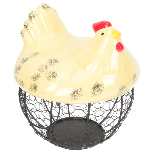 Practical Multi-Color Ceramic Steel Wire Egg Storage Basket 2