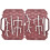 Support Séchage Biberons Rose En PP Durable Et Léger Portable 10