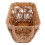 Rattan Flower Basket Handmade Wicker Planter With Handle Brown 1