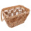 Rattan Flower Basket Handmade Wicker Planter With Handle Brown 9